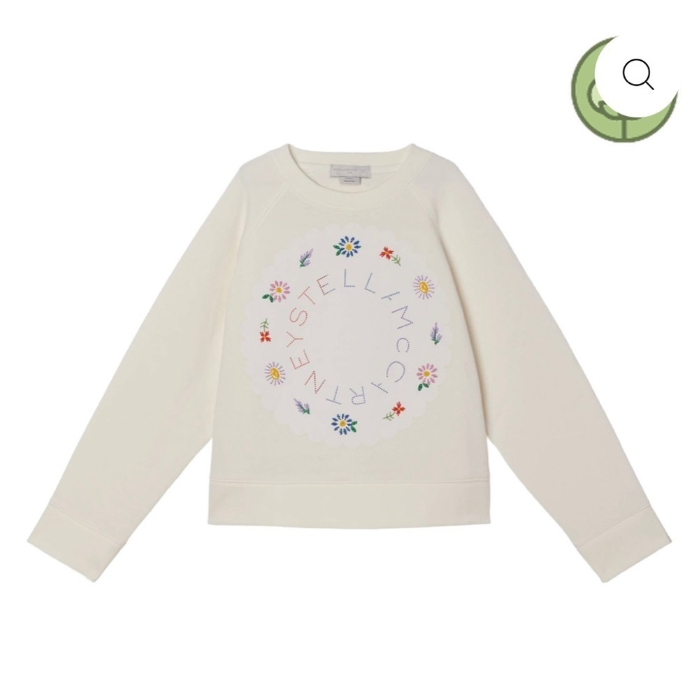 Stella McCartney Kids Cream Graphic Sweatshirt